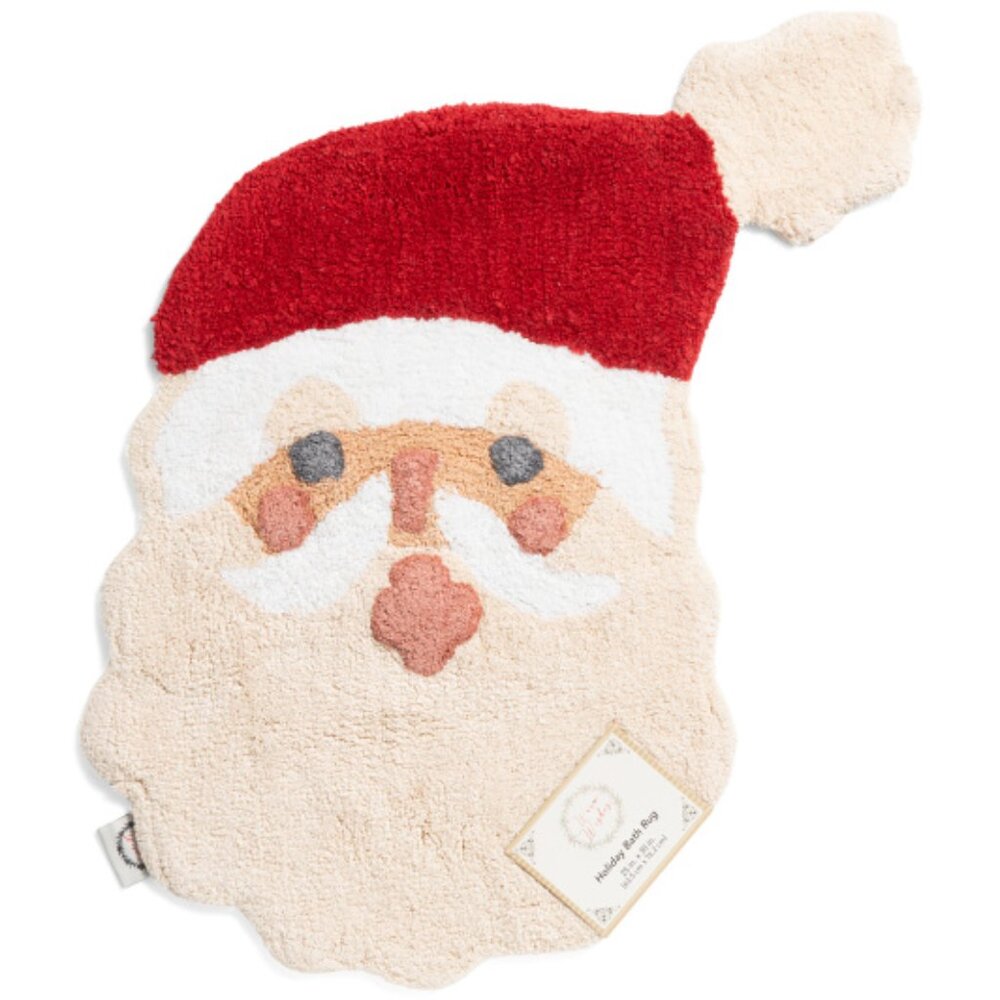 WARM WISHES 25x30 Santa Claus Figural Tufted Rug